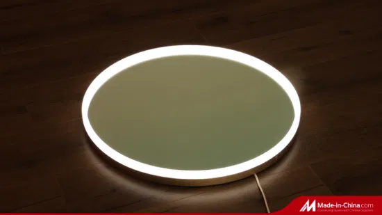 Espejo de tocador Hollywood con luz, espejo de maquillaje de mesa con 15 luces LED, control táctil inteligente, luz de 3 colores, rotación de 360°